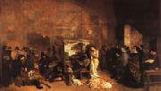 Gustave Courbet Teh Painter's Studio; A Real Allegory oil painting reproduction
